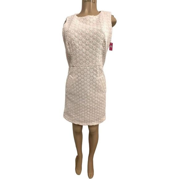 ABS  BY ALLEN SCHWARTZ Lace White Dress Size 8 #1125 - Picture 3 of 16